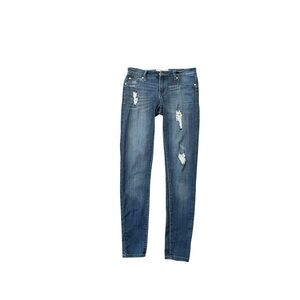 Altered state Women’s Distressed Slim Fit Blue Jeans